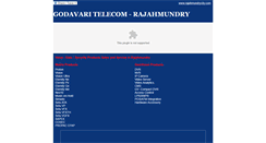 Desktop Screenshot of godavaritelecom.rajahmundrycity.com